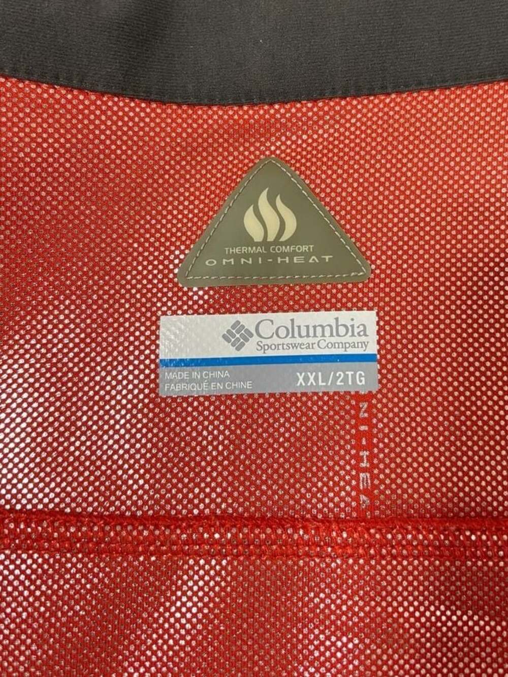 Columbia Titanium Omni-Heat 1/2 Zip Fleece Pullover Orange Men's XXL - Picture 4 of 7